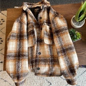 Plaid shacket/jacket